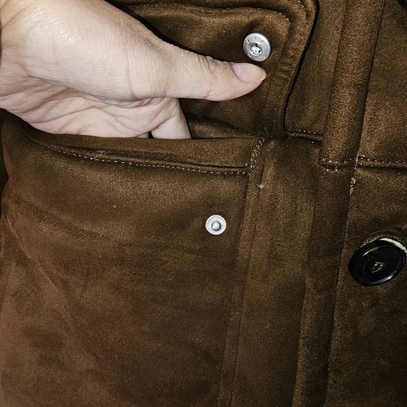 Zara Men faux sherpa winter coat size XLarge - Picture 5 of 12